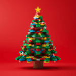 albero di natale mattoncini lego