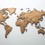 Mappa del mondo parete idea regalo donna amica creativa