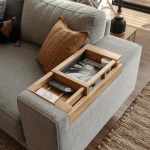 Vassoio Portaoggetti per divano idea regalo donna moglie romantica  benessere relax