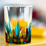 Set bicchieri in vetro di murano idea regalo donna moglie creativa