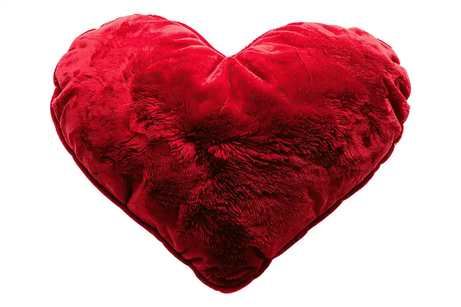 cuscino cuore rosso