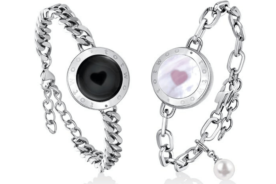 bracciali di coppia argento