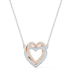 collana swarovski due cuori collana swarovski due cuori idea regalo anniversario donna
