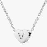 collana iniziale a cuore idea regalo fidanzata donna romantica